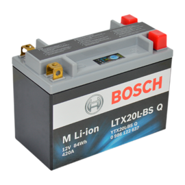 Bosch MC lithium batteri LTX20L-BS 12volt 7Ah +pol til højre